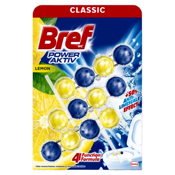 ODORIZANT WC POWER AKTIV LEMON 9 BUC BAX BREF 350 GR