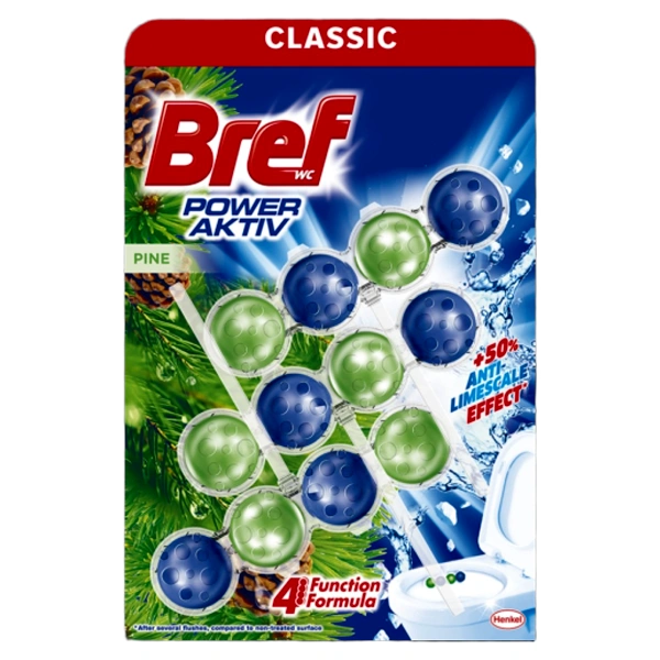 ODORIZANT WC POWER AKTIV PINE 9 BUC BAX BREF 350 GR