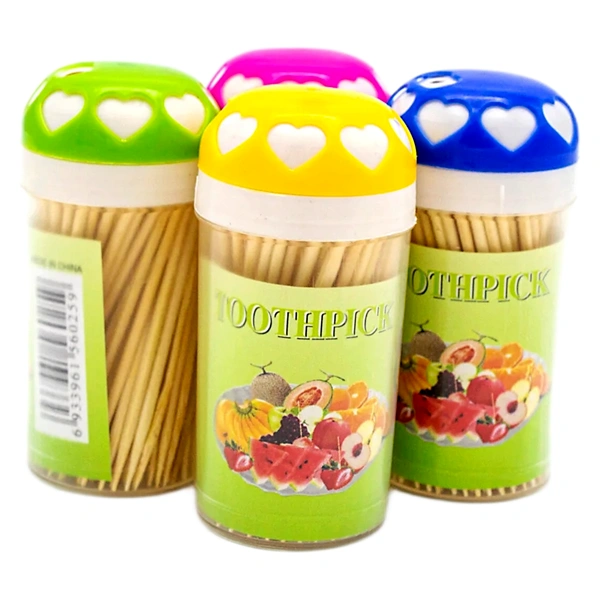 SCOBITORI BAMBUS TUB ROTUND 12 BUC SET