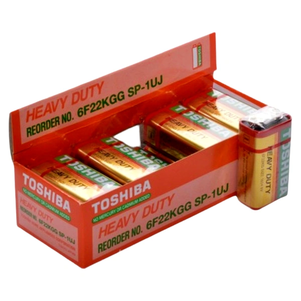 TOSHIBA BATERII HEAVY DUTY 9V 6F22 KGG 10BUCCUT