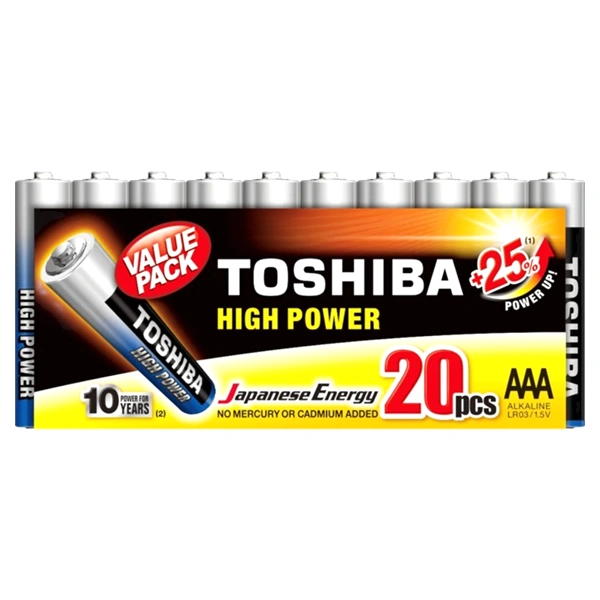 TOSHIBA BATERII H POWER ALK AAA R3 LR03 GRCP 20BUW