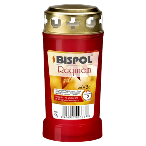 LCA BISPOL CANDELA REQUIEM CAPAC ROSU V3 18BAX