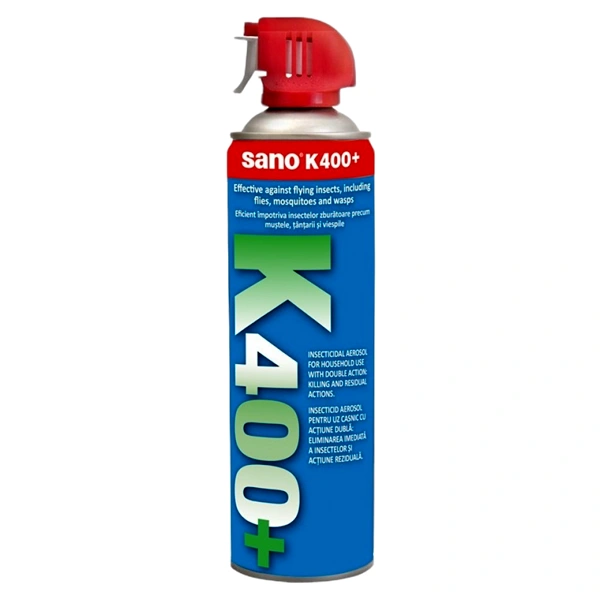 INSECTICID AEROSOL INSECTE ZBURATOARE K400 12BAX SANO 500 ML