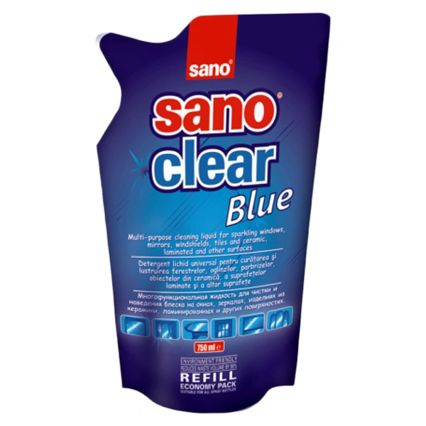 SOLUTIE GEAMURI REZERVA 12BAX SANO CLEAR BLUE 750 ML