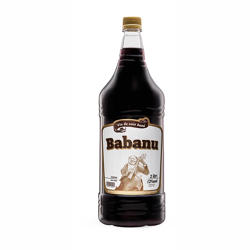 Vin Babanu Rosu Demidulce 2 Litri