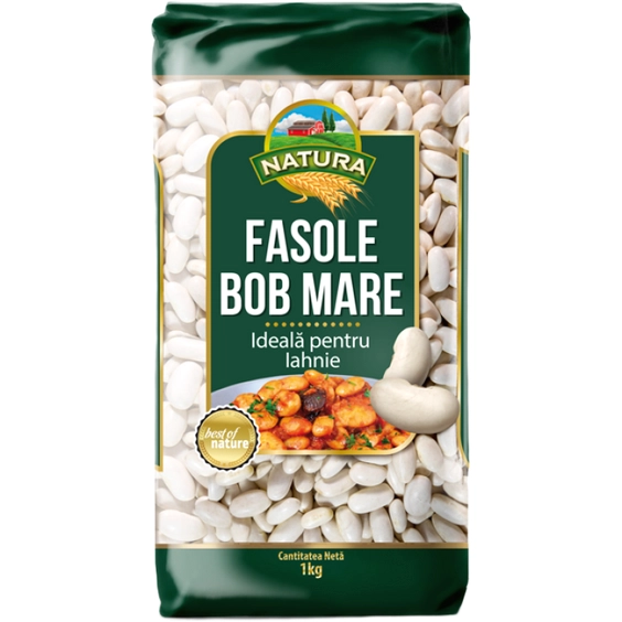 FASOLE ALBA BOB MARE NATURA 1 KG