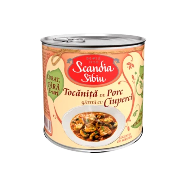 TOCANITA DE PORC GATITA CU CIUPERCI SCANDIA SIBIU 400 GR