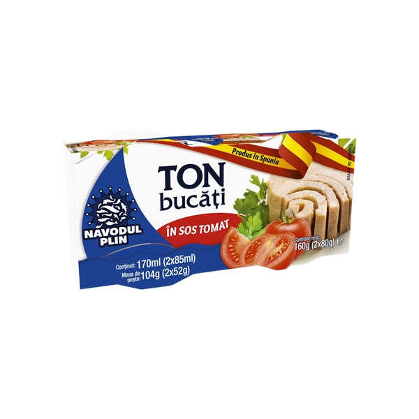 TON BUCATI IN SOS TOMAT NAVODUL 280 GR