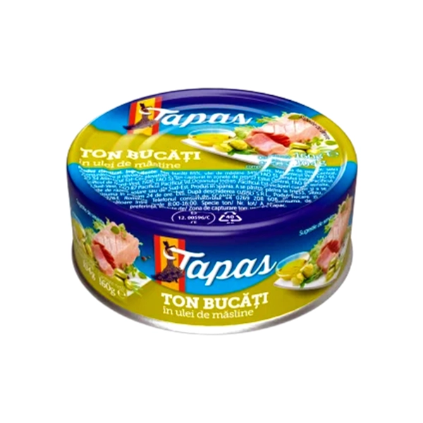 TON IN ULEI MASLINE TAPAS 160 GR