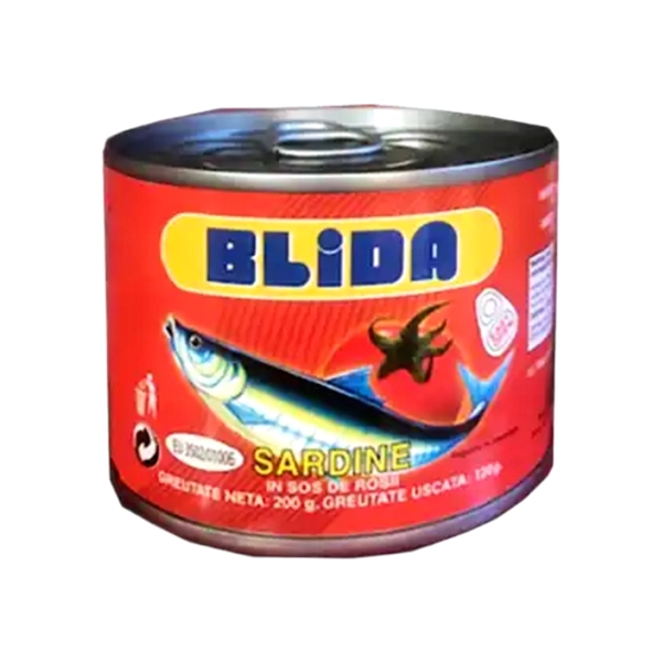 SARDINE IN SOS DE ROSII BLIDA 200 GR