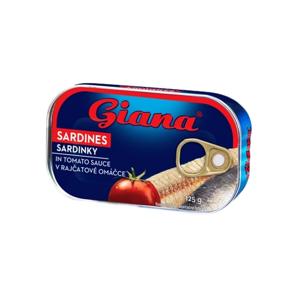 SARDINE IN SOS TOMAT VEGETAL GIANA 125 GR