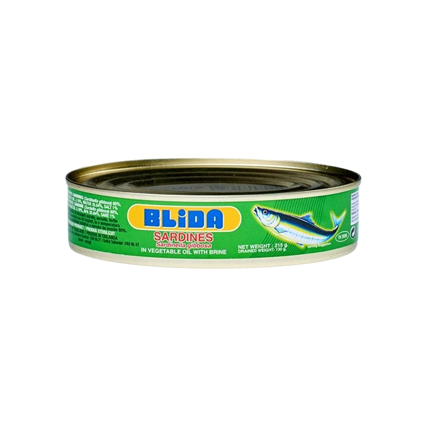 SARDINE IN ULEI VEGETAL BLIDA 215 GR