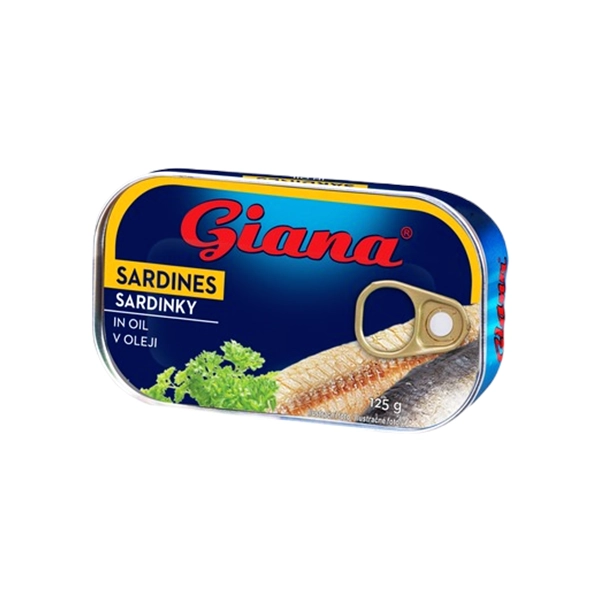 SARDINE IN ULEI VEGETAL GIANA 125 GR