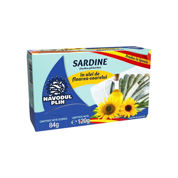 SARDINE ULEI FL SOARELUI NAVODUL 160 GR