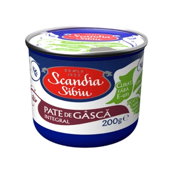 PATE DE GASCA INTEGRAL SCANDIA SIBIU 200 GR