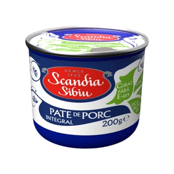 PATE DE PORC SCANDIA SIBIU 200 GR