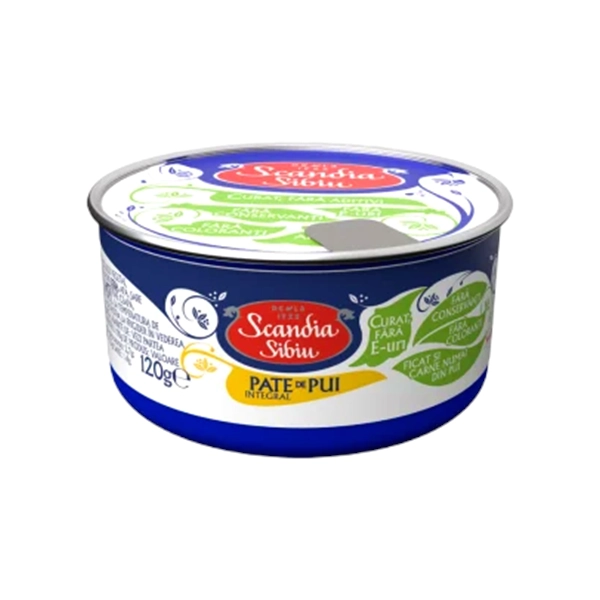 PATE DE PUI INTEGRAL SCANDIA SIBIU 120 GR