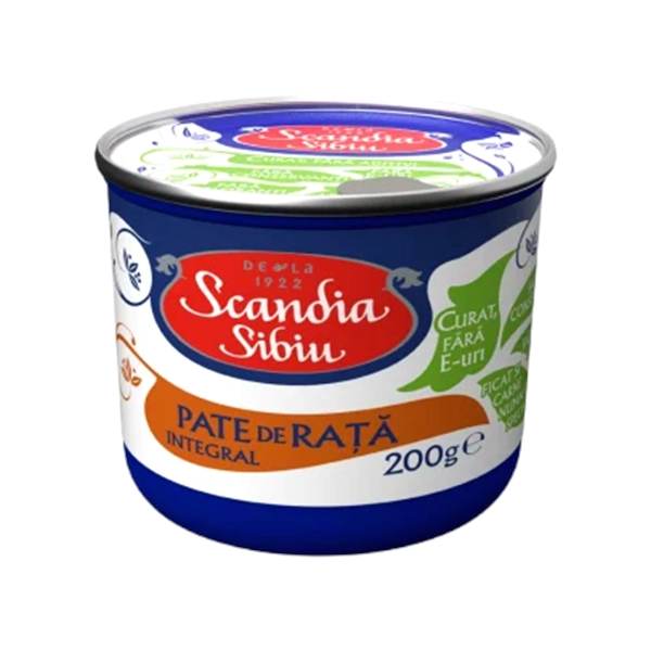PATE DE RATA INTEGRAL SCANDIA SIBIU 200 GR