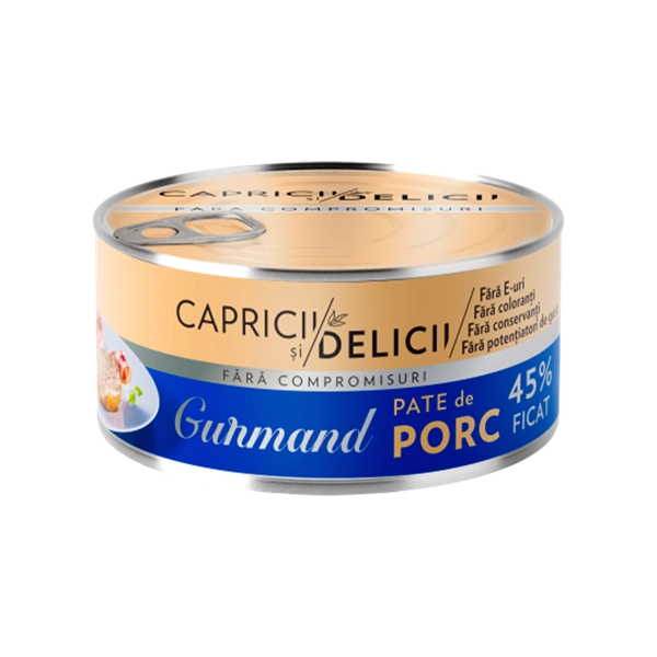 PATE FICAT DE PORC MANDY CAPRICII SI DELICII 115 GR