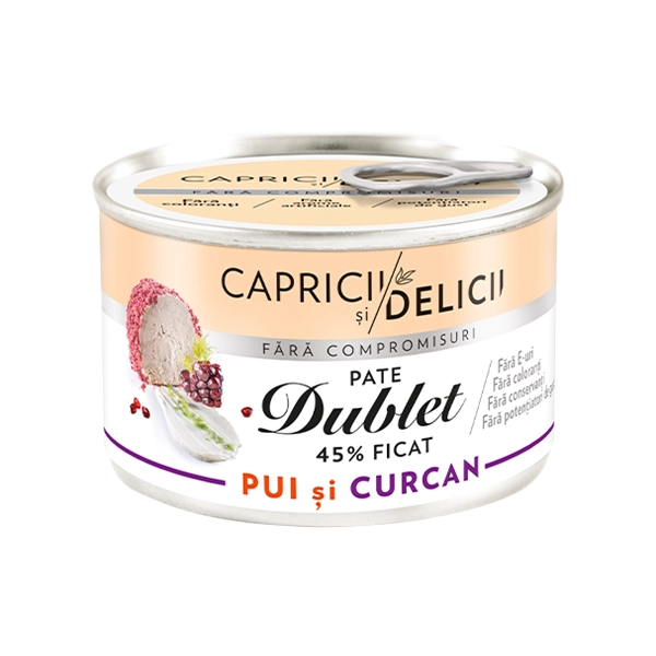 PATE PUI CURCAN DUBLET MANDY CAPRICII SI DELICII 145 GR