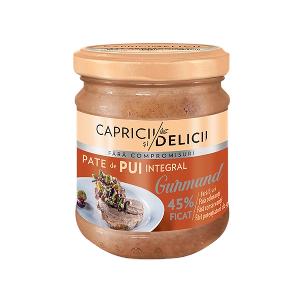 PATE PUI GURMAND MANDY CAPRICII SI DELICII 180 GR
