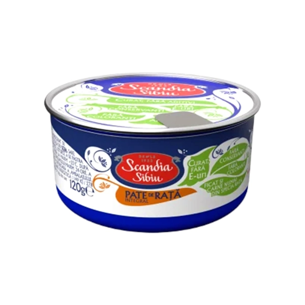 PATE RATA INTEGRAL SCANDIA SIBIU 120 GR