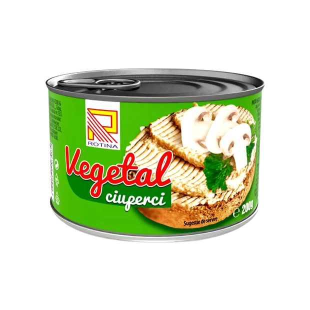 PATE VEGETAL CIUPERCI ROTINA 200 GR
