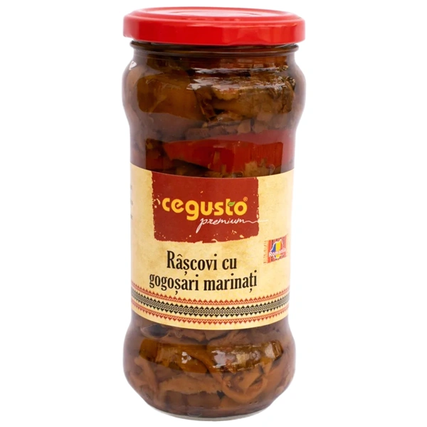 CIUPERCI RASCOVI CU GOGOSARI MARINATI CEGUSTO CONSERVFRUCT 350 GR