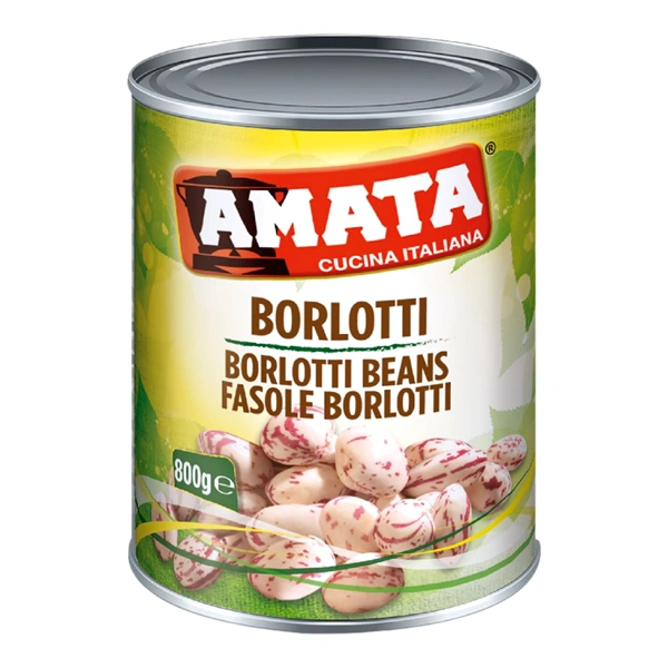 FASOLE ALBA BORLOTTI AMATA 800 GR
