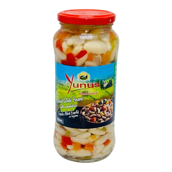 FASOLE ALBA CU ARDEI YUNUS 580 GR