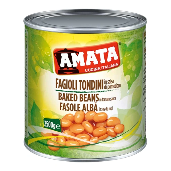 FASOLE ALBA IN SOS DE ROSII AMATA 2500 GR