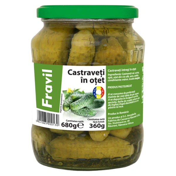 CASTRAVETI IN OTET FRAVIL 680 GR