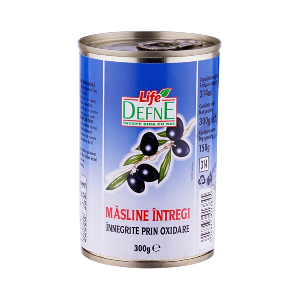 MASLINE NEGRE INTREGI 300G