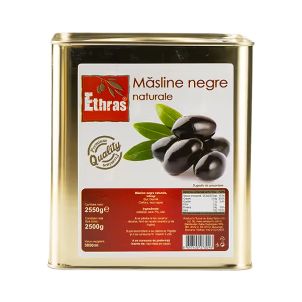 MASLINE NEGRE NATURALE ETHRAS 2550 GR