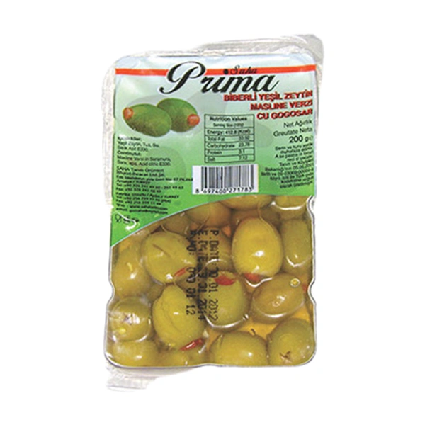 MASLINE VERZI CU GOGOSARI PRIMA 200 GR