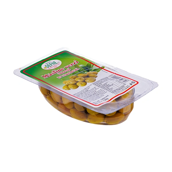 MASLINE VERZI INTREGI IN SARAMURA VID DEFNE 150 GR